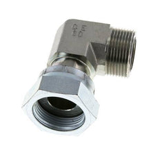 UN 1-7/16''-12 x UN 1-7/16''-12 M/F Codo de 90 grados de acero galvanizado ORFS 400 Bar - Hidráulico
