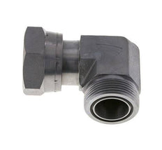 UN 1-11/16''-12 x UN 1-11/16''-12 M/F Codo de 90 grados de acero galvanizado ORFS 250 Bar - Hidráulico