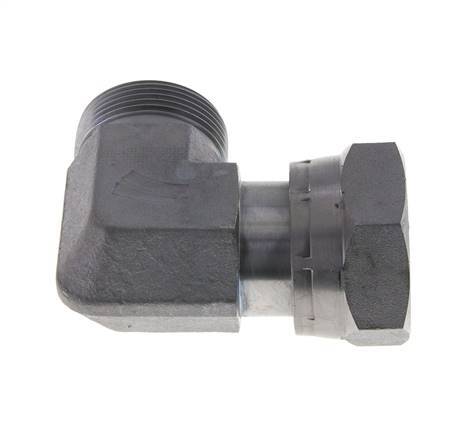 UN 1-11/16''-12 x UN 1-11/16''-12 M/F Codo de 90 grados de acero galvanizado ORFS 250 Bar - Hidráulico