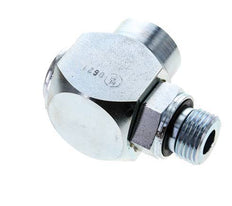 G 1/2'' M/F Acero cincado Junta giratoria de 90 grados Alta presión 400 Bar - Hidráulica
