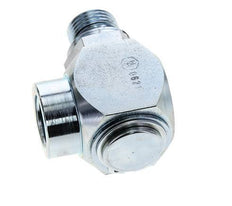 G 1/2'' M/F Acero cincado Junta giratoria de 90 grados Alta presión 400 Bar - Hidráulica