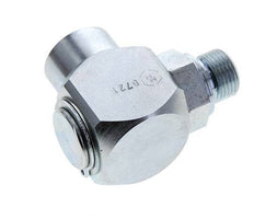G 3/8'' M/F Acero cincado Junta giratoria de 90 grados Alta presión 400 Bar - Hidráulica