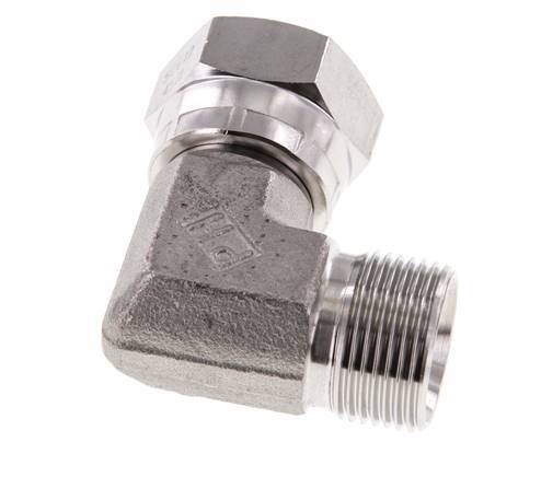 G 3/4'' M/F Stainless steel 90 deg Elbow Fitting 175 Bar - Hydraulic