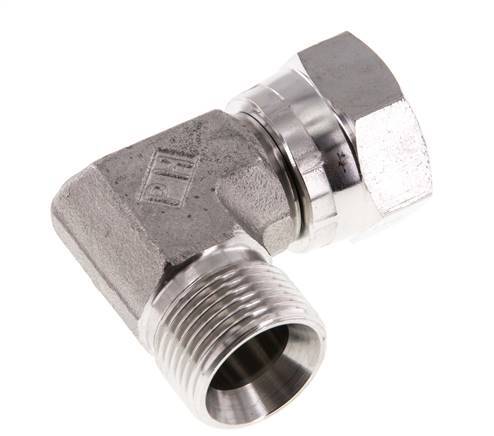 G 3/4'' M/F Stainless steel 90 deg Elbow Fitting 175 Bar - Hydraulic