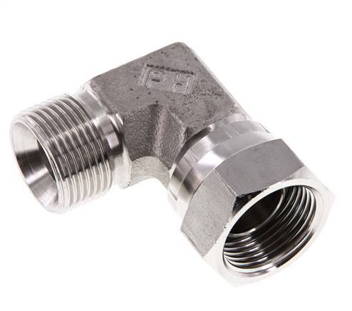 G 3/4'' M/F Stainless steel 90 deg Elbow Fitting 175 Bar - Hydraulic