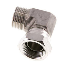 G 1'' M/F Stainless steel 90 deg Elbow Fitting 150 Bar - Hydraulic