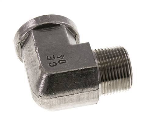 1'' NPT x 1'' NPT M/F Codo de 90 grados de acero inoxidable 140 Bar - Hidráulico