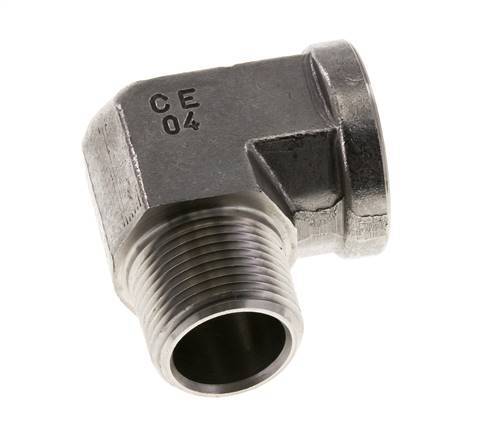 1'' NPT x 1'' NPT M/F Codo de 90 grados de acero inoxidable 140 Bar - Hidráulico