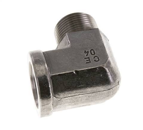 1'' NPT x 1'' NPT M/F Codo de 90 grados de acero inoxidable 140 Bar - Hidráulico