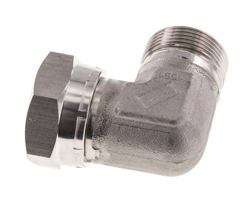 G 1 1/4'' M/F Stainless steel 90 deg Elbow Fitting 150 Bar - Hydraulic