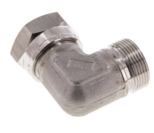 G 1 1/4'' M/F Stainless steel 90 deg Elbow Fitting 150 Bar - Hydraulic