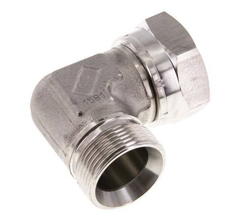 G 1 1/4'' M/F Stainless steel 90 deg Elbow Fitting 150 Bar - Hydraulic