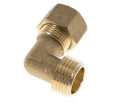 R 1/2'' Macho x 12mm Codo de latón de 90º de compresión 75 Bar DIN EN 1254-2