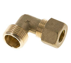 R 1/2'' Macho x 12mm Codo de latón de 90º de compresión 75 Bar DIN EN 1254-2