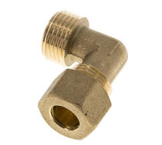 R 1/2'' Macho x 12mm Codo de latón de 90º de compresión 75 Bar DIN EN 1254-2