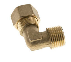 R 1/2'' Macho x 14mm Codo de latón de 90º de compresión 89 Bar DIN EN 1254-2