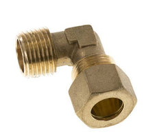 R 1/2'' Macho x 14mm Codo de latón de 90º de compresión 89 Bar DIN EN 1254-2