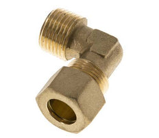 R 1/2'' Macho x 14mm Codo de latón de 90º de compresión 89 Bar DIN EN 1254-2