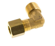 R 1/4'' Male x 8mm Brass 90 deg Elbow Compression Fitting 135 Bar DIN EN 1254-2 [2 Pieces]