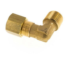 R 1/4'' Male x 8mm Brass 90 deg Elbow Compression Fitting 135 Bar DIN EN 1254-2 [2 Pieces]