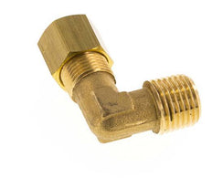 R 1/4'' Male x 8mm Brass 90 deg Elbow Compression Fitting 135 Bar DIN EN 1254-2 [2 Pieces]