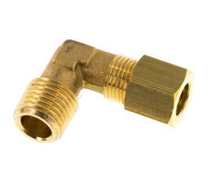 R 1/4'' Male x 8mm Brass 90 deg Elbow Compression Fitting 135 Bar DIN EN 1254-2 [2 Pieces]