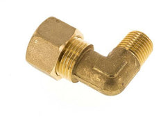 R 1/4'' Macho x 12mm Codo de latón de 90º de compresión 75 Bar DIN EN 1254-2