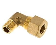 R 1/4'' Macho x 12mm Codo de latón de 90º de compresión 75 Bar DIN EN 1254-2