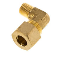 R 1/4'' Macho x 12mm Codo de latón de 90º de compresión 75 Bar DIN EN 1254-2