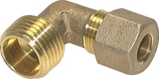 R 1/4'' Male x 8mm Brass 90 deg Elbow Compression Fitting 135 Bar DIN EN 1254-2 [2 Pieces]