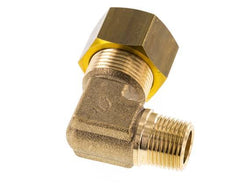 R 3/8'' Macho x 16mm Codo de latón de 90 grados de compresión 76 Bar DIN EN 1254-2