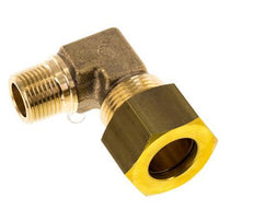 R 3/8'' Macho x 16mm Codo de latón de 90 grados de compresión 76 Bar DIN EN 1254-2