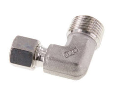R 1/2'' Macho x 8L Acero inoxidable Codo de 90 grados Racor de compresión 315 Bar DIN 2353