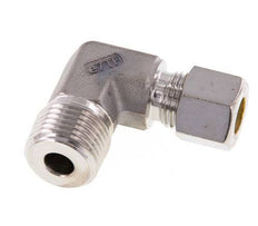 R 1/2'' Macho x 10L Acero inoxidable Codo de 90 grados Racor de compresión 315 Bar DIN 2353