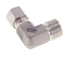 R 1/2'' Macho x 10L Acero inoxidable Codo de 90 grados Racor de compresión 315 Bar DIN 2353