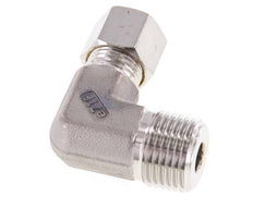 R 1/2'' Macho x 10L Acero inoxidable Codo de 90 grados Racor de compresión 315 Bar DIN 2353