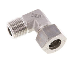 R 1/2'' Macho x 15L Acero inoxidable Codo de 90 grados Racor de compresión 315 Bar DIN 2353