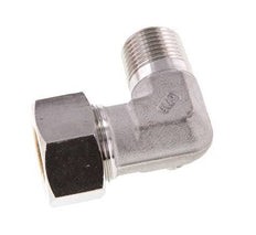 R 1/2'' Macho x 18L Acero inoxidable Codo de 90 grados Racor de compresión 315 Bar DIN 2353