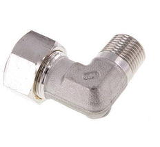 R 1/2'' Macho x 18L Acero inoxidable Codo de 90 grados Racor de compresión 315 Bar DIN 2353