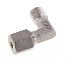 R 1/4'' Macho x 6S Racor de compresión de 90 grados de acero inoxidable 630 Bar DIN 2353
