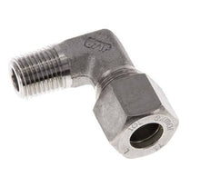 R 1/4'' Macho x 10L Racor de compresión de 90 grados de acero inoxidable 315 Bar DIN 2353