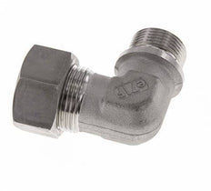 G 3/4'' Macho x 22L Codo de 90 grados de acero inoxidable Accesorio de compresión 160 Bar DIN 2353