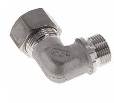 G 3/4'' Macho x 22L Codo de 90 grados de acero inoxidable Accesorio de compresión 160 Bar DIN 2353