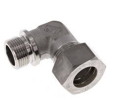 G 3/4'' Macho x 22L Codo de 90 grados de acero inoxidable Accesorio de compresión 160 Bar DIN 2353