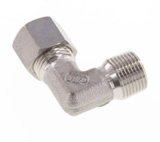 R 3/8'' Macho x 10L Acero inoxidable Codo de compresión de 90 grados 315 Bar DIN 2353