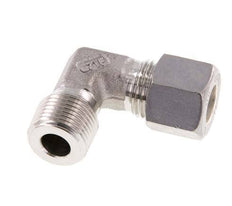 R 3/8'' Macho x 10L Acero inoxidable Codo de compresión de 90 grados 315 Bar DIN 2353