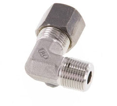 R 3/8'' Macho x 10S Racor de compresión de 90 grados de acero inoxidable 630 Bar DIN 2353