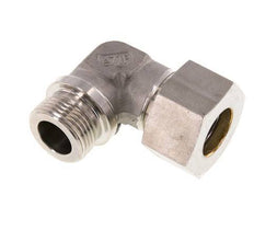 G 1'' Macho x 25S Codo de compresión de 90 grados de acero inoxidable 400 Bar DIN 2353