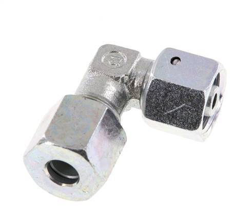 M16x1,5 x 8S Acero zincado Codo ajustable de 90 grados con cono de cierre y junta tórica 630 Bar DIN 2353