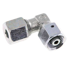 M16x1,5 x 8S Acero zincado Codo ajustable de 90 grados con cono de cierre y junta tórica 630 Bar DIN 2353